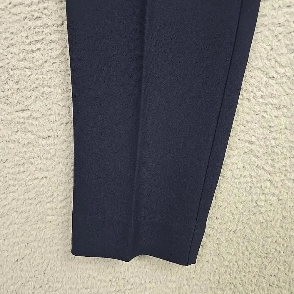 MANGO MNG Women's Suit Pants Size 6 Navy Blue with pocket - Picture 6 of 9